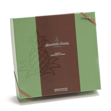 Honolulu Cookie Company Top-Grade Collection Gift Box - 27 Assorted Shortbread Cookies (15.1 Oz) - Chocolate  Macadamia Nut & Tropical Flavors - Made In Hawaii