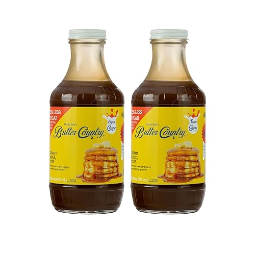 Rich & Creamy Buttermilk Syrup Maple Flavor By Uncle Bob'S Butter Country 16 Fl Oz/2 Pack
