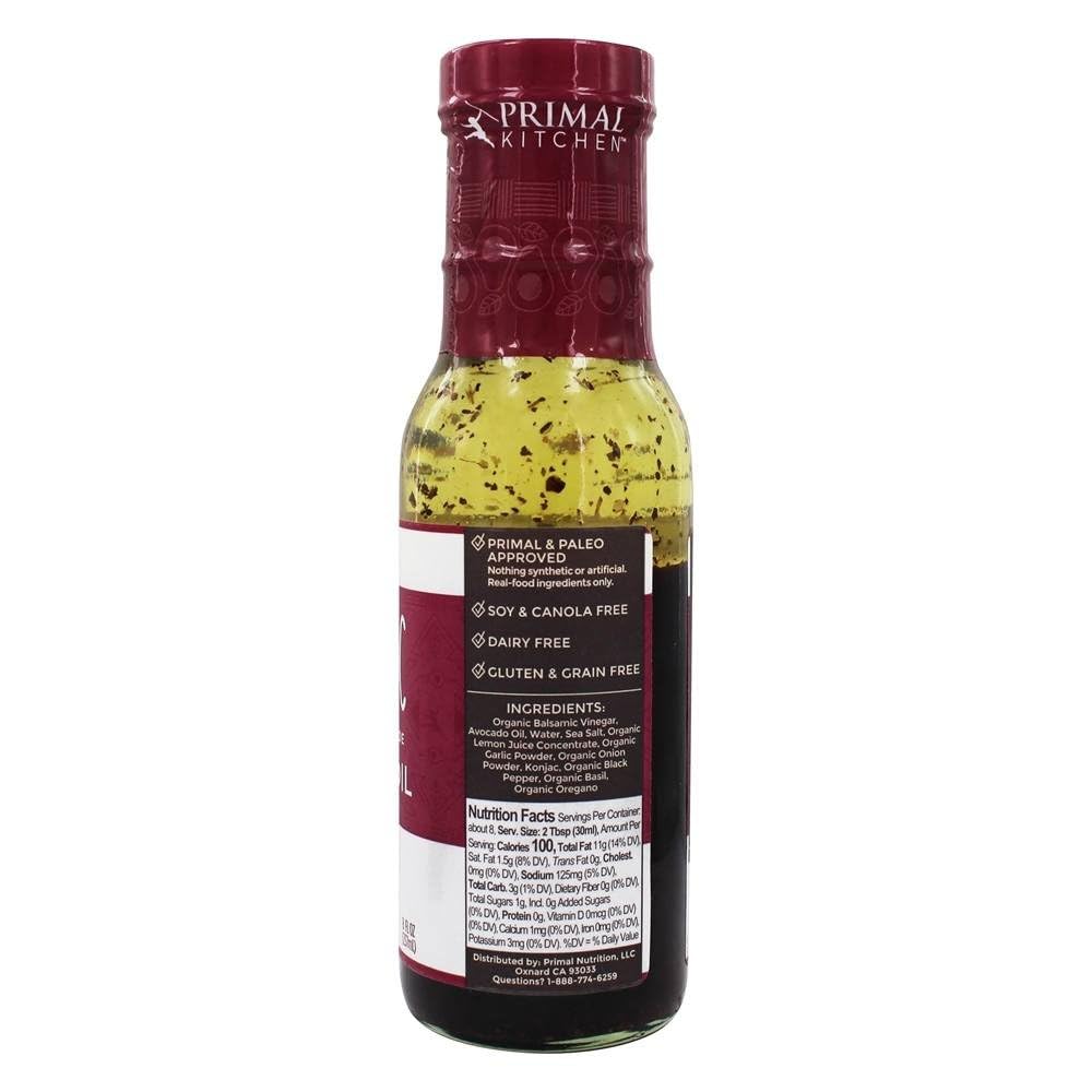 Primal Kitchen, BALS VINGRT, AVO Oil, DF, Pack of 6, Size 8 FZ - No Artificial Ingredients Dairy Free Gluten Free