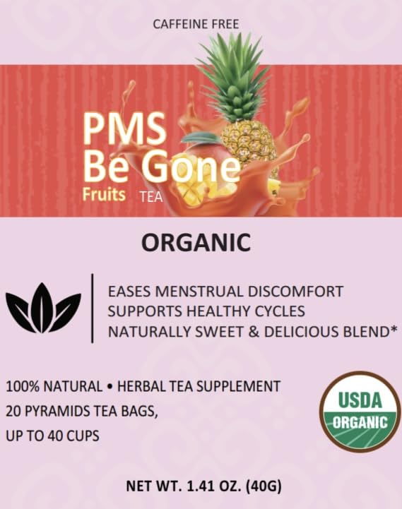 Secrets Of Tea Organic Pms Tea, 20 Tea Bags, 1.41 Oz