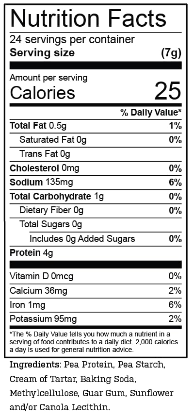 PURIS Plant-Based Egg Replacer, Vegan Powder, Gluten-Free, Non-GMO, 6 Ounce