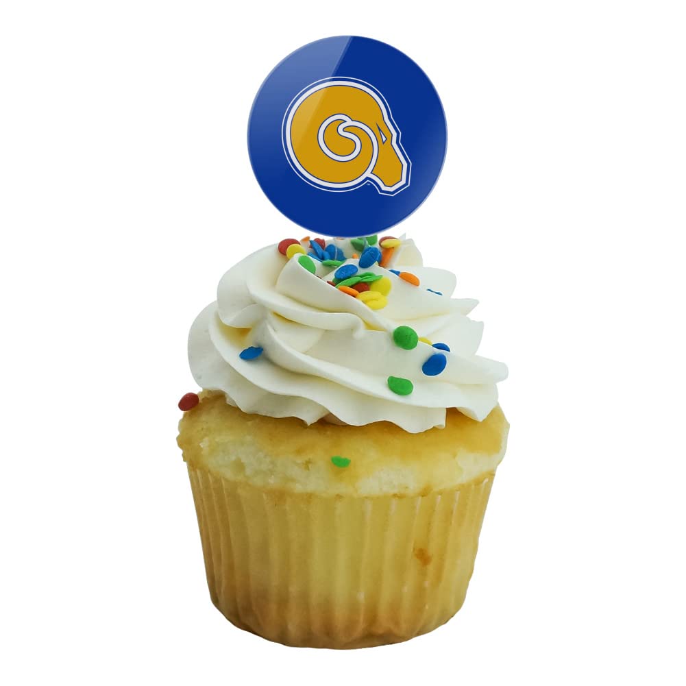 Albany State University Primary Logo Cupcake Picks Toppers Decoration Set Of 6