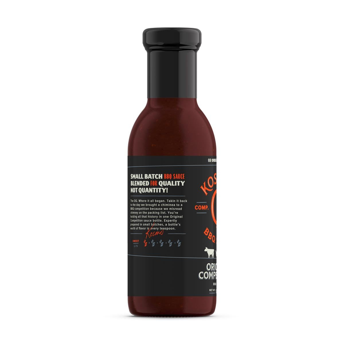 Kosmos Q Original Competition BBQ Sauce - 15.5 Oz Bottle for Award-Winning BBQ & Marinades - Thick Barbecue Sauce for Tender Mea