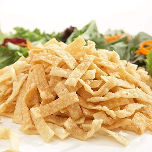 Fresh Gourmet Authentic Wonton Strips Crunchy Snack And Salad Topper 16 Ounce (Pack Of 3)