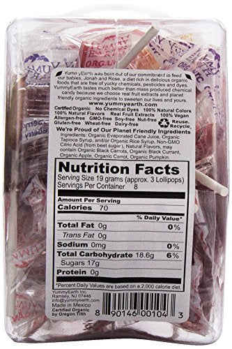 Yumearth Organic Fruit Lollipops, 6 Ounce Container