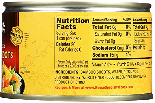 Reese Sliced Bamboo Shoots, 8-Ounces (Pack Of12)