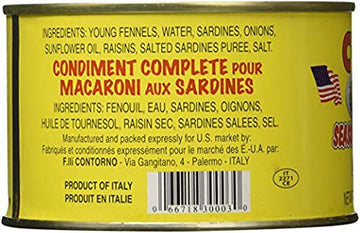 Cuoco Seasoning for Macoroni, Pasta con Sarde, 14.5 oz (Pack of 3) Cuoco Condimento per Pasta con Sarde