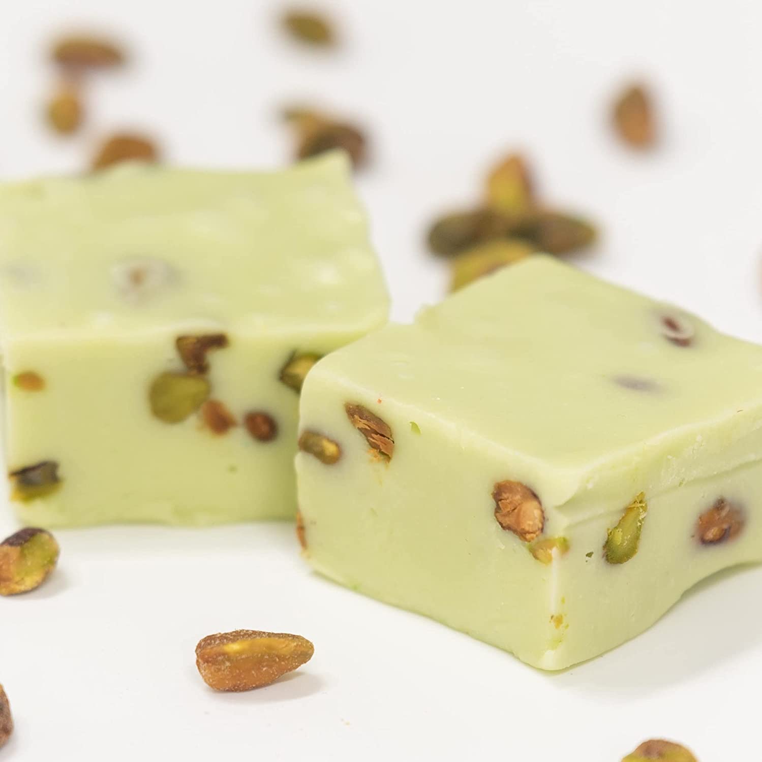 Valley Fudge Pistachio Nut Artisan Fudge, Gourmet Candy, One Pound Package