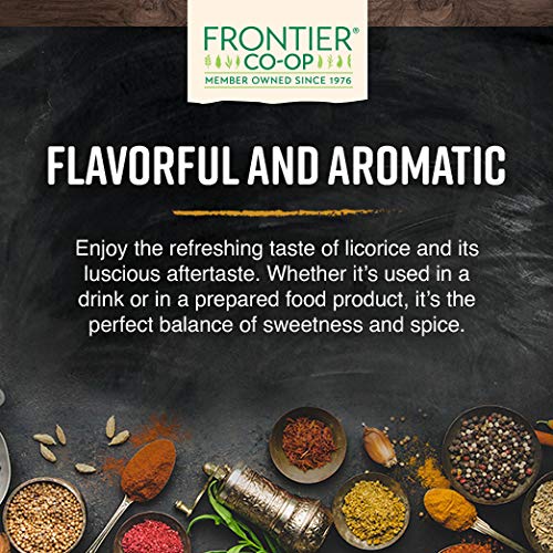 Frontier Co-Op Licorice Root, Cut And Sifted, Certified Organic, Kosher | 1 Lb. Bulk Bag | Glycyrrhiza Species