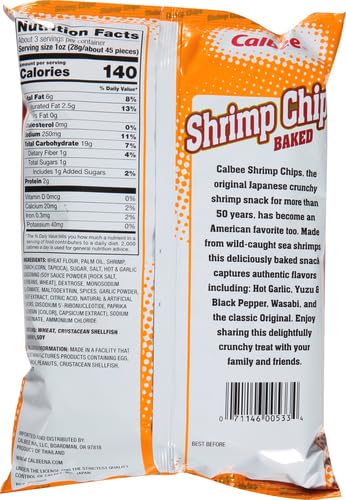 Calbee Chips Shrimp Garlic, 3.3 Oz