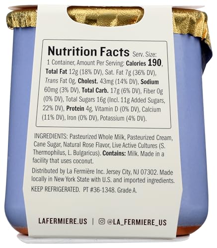 La Fermiere Rose Yogurt, 4.9 Oz