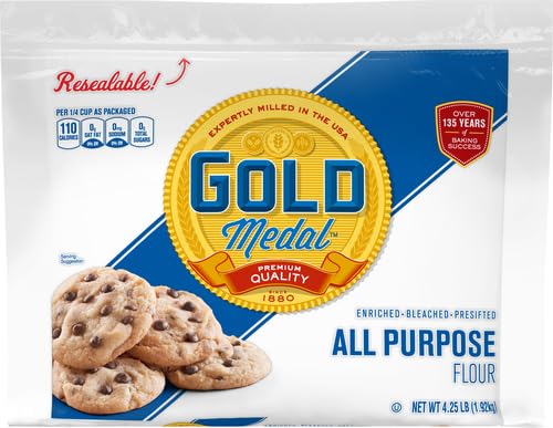 Gold Medal All Purpose Flour with Resealable Bag, 4.25 pounds