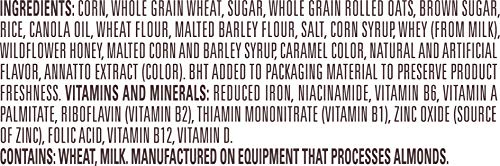 Honey Bunches of Oats Honey Roasted Breakfast Cereal, Honey Oats Cereal with Granola Clusters, Small Cereal Cup Size for Easy On