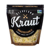Cleveland Kraut Roasted Garlic - Cabbage, Garlic, Salt, and Pepper, Live and Raw Probiotics, 16 Ounce (Pack of 6)