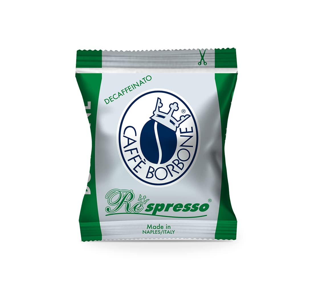 Caffè Borbone Decaf Nespresso Pods, 100 Count, Green, Model REBDEK100N, Authentic Italian Flavor