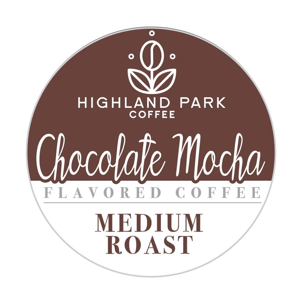 Highland Park Coffee Single Serve Coffee Pods, Chocolate Mocha, Chocolate Mocha, 80.0 Count