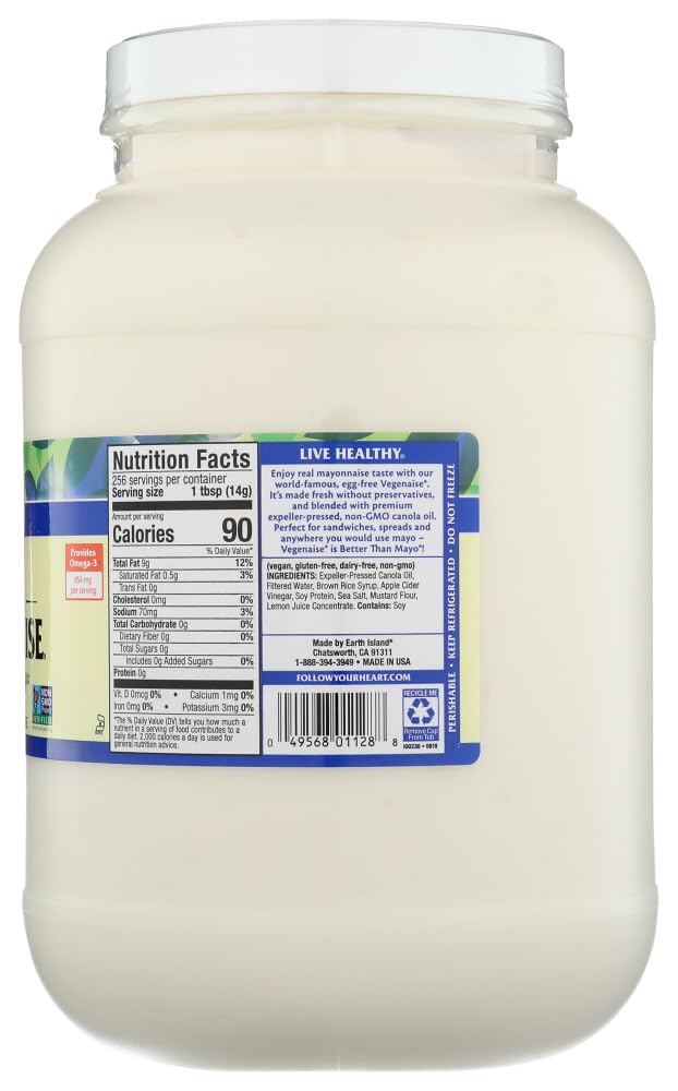 Follow Your Heart Vegenaise Original, 128 Oz