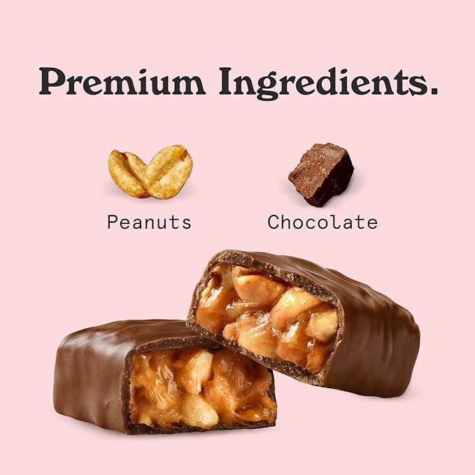NICK S Keto Chocolate Candy Bars - Coconut and Peanuts n  Fudge, Variety Pack, No Added Sugar, Low Carb, 180 Calories, Gluten-