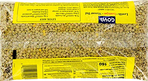 Goya Foods Lentils, Dry, 4 Pound (Pack Of 6)