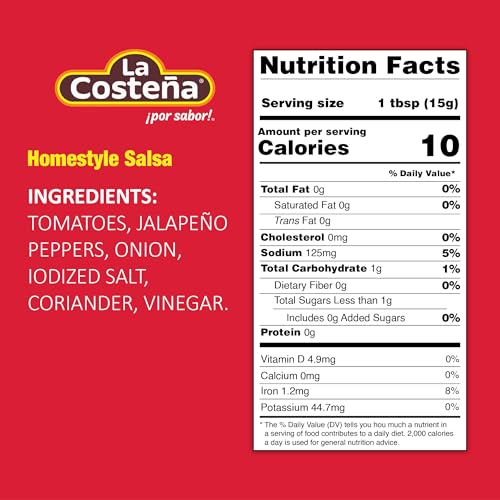 La Costea Homestyle Salsa, 7.76 Ounce Can (Pack Of 24)