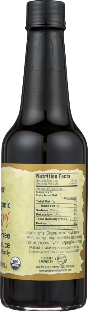 Ohsawa Organic Tamari Soy Sauce, Gluten-Free, Low-Sodium, 10 Fl Oz