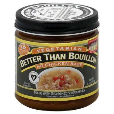 Better Than Bouillon Vegetarian No Chicken Base, Made With Seasoned Vegetables, Certified Vegan, Makes 9.5 Quarts Of Broth, 38 Servings, 8 Oz Jar (Pack Of 6)