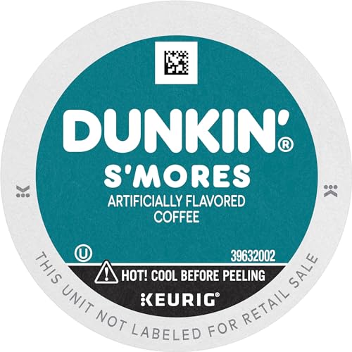 Dunkin Smores Flavored Coffee, 10 Keurig K-Cup Pods
