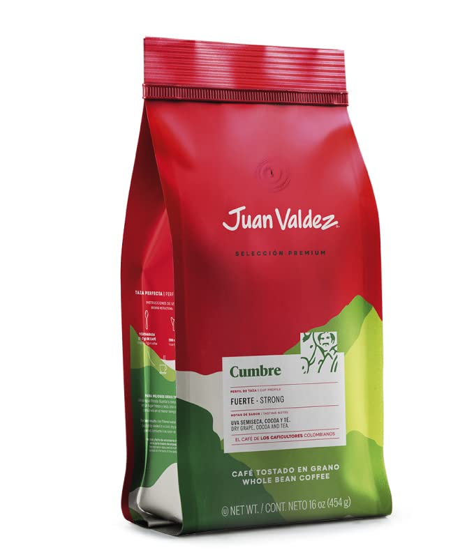 Juan Valdez Whole Bean Coffee Dark Roast - Premium Colombian Blend, 16 OZ