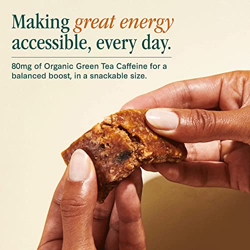 Verb Caffeinated Energy Bars Chocolate Chip Cookie Dough (26G, Pack Of 16) 110-Calorie Delicious Energy Bar, Gluten Free On-The Go Snack With 80Mg Green Tea Caffeine, Only Real-Food Ingredients