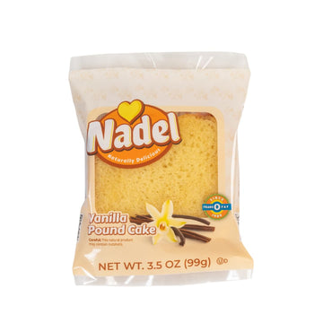 Nadel - NATURALLY DELICIOUS Sweet Breads & Cakes POUND CAKE Slices, 24 Pack, Back to School lunch snack, breakfast bar, cake sli
