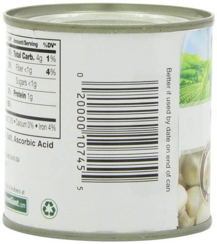Green Giant Mushrooms Pieces & Stems, 4-Ounce Tins (Pack Of 24)