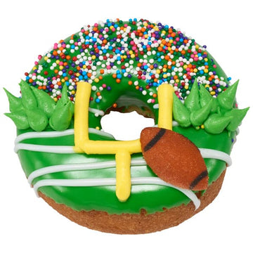 Brown Football Edible Sugar Cake Toppers, 24 Count