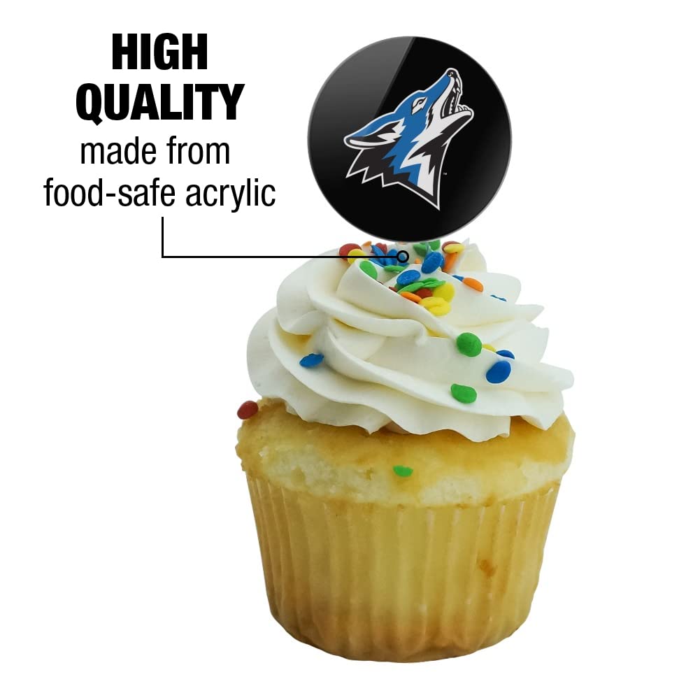California State University San Bernardino Secondary Logo Cupcake Picks Toppers Decoration Set Of 6