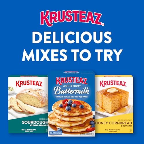 Krusteaz Light and Crispy Belgian Waffle Mix  Krusteaz Waffle Mix  28 oz Box (Pack of 8)