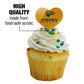 GRAPHICS & MORE Cupcake Picks Set of 6 - Acrylic Heart Toppers - Emory University