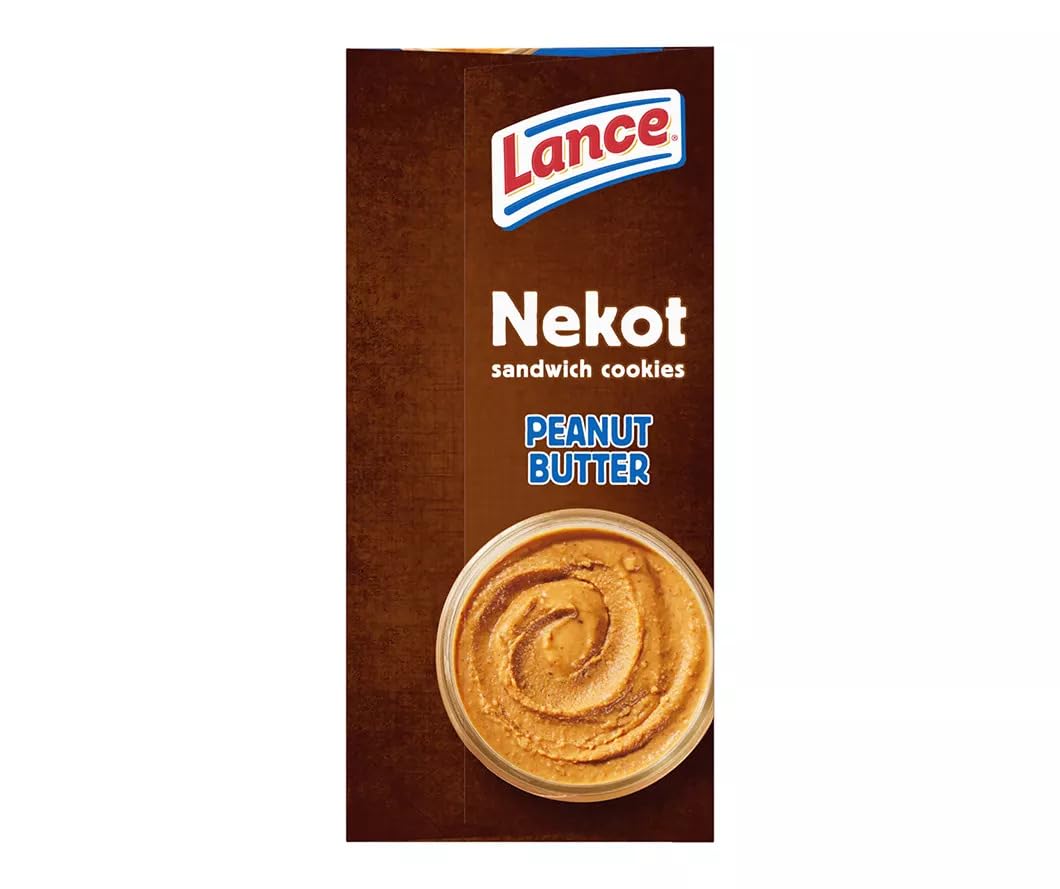 Lance Nekot Peanut Butter Sandwich Cookies - 6 Packs Of 4 Sandwiches (7 Oz Total)