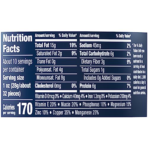 PLANTERS Lightly Salted Mix Nuts  Party Snacks  Plant-Based Protein  10 Oz Canister