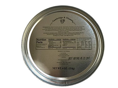 Cambridge & Thames Danish Style Butter Cookies 4 Oz Mini Tin (1 Tin)