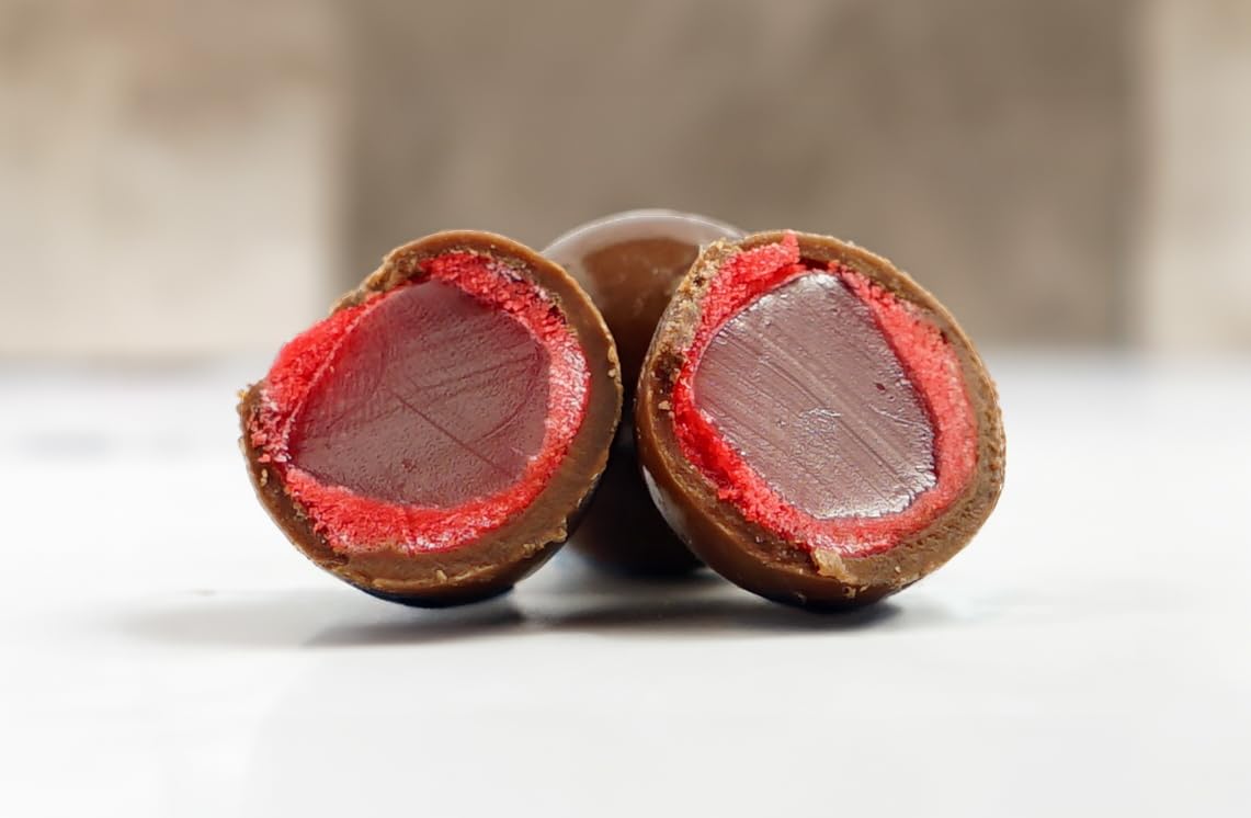 Green Jay Gourmet Chocolate Sour Cherries - Sour Candy Coated Michigan Cherries Dipped In Fresh Milk Chocolate - Handmade Candy