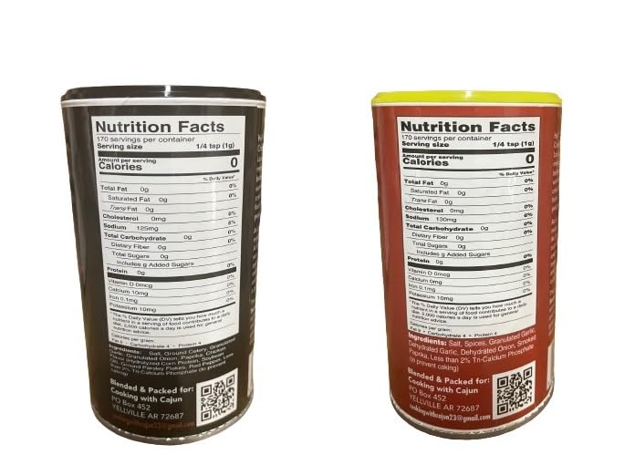 Cooking With Cajun - Variety Bundle - 1 Each Of Spicy Voodoo Seasoning 6 Oz And Ca Cest Bon Seasoning 6 Oz