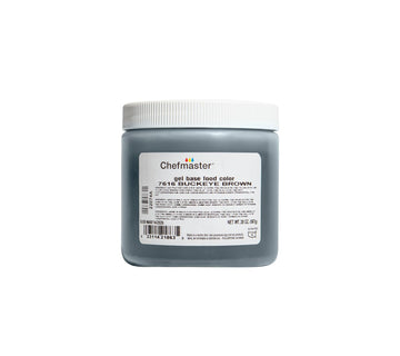 Chefmaster Buckeye Brown Gel Food Coloring | Vibrant Color | Professional-Grade Dye For Icing  Frosting  Fondant | Baking & Decorating | Fade-Resistant | Easy-To-Use | Made In Usa | 20 Oz