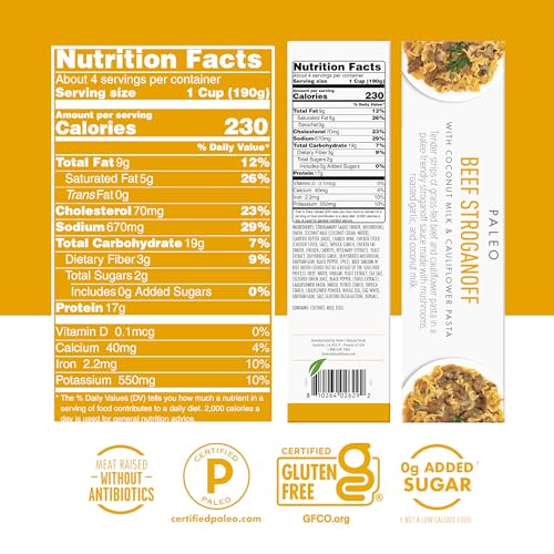 Kevins Natural Foods, Beef Stroganoff, 26 Ounce