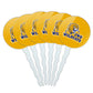 Johnson & Wales University Secondary Logo Cupcake Picks Toppers Decoration Set of 6