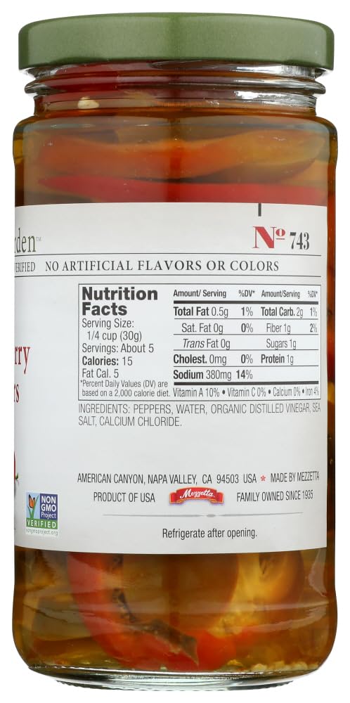 Jeff'S Naturals Sliced Hot Cherry Peppers, Gluten Free & Non-Gmo, 12 Oz (Pack Of 6)