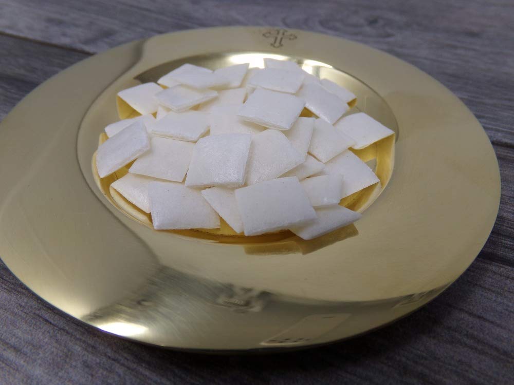 Soft Communion Bread Hosts, Church Altar Bread Wafers For Mass Services, 1/2 Inch, 500 Count