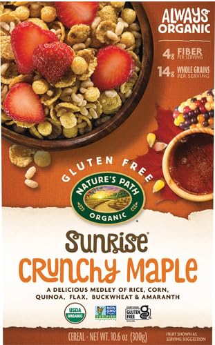 NATURES PATH Organic Gluten Free Crunchy Maple Sunrise Cereal, 10.6 OZ
