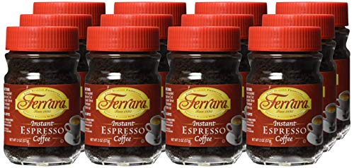 Ferrara Instant Espresso Coffee, 2 Oz (Pack Of 12)