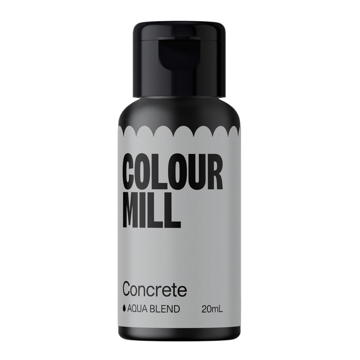 Colour Mill Aqua Blend Food Coloring, Water-Based, 20ml, Concrete