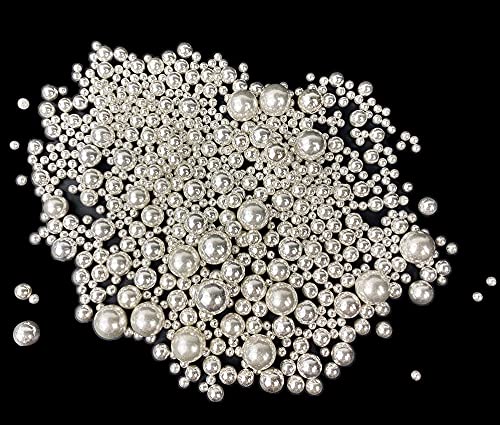 Edible Pearl Sugar Sprinkles Silver Candy 120G/ 4.2Oz Mixing Size Baking Cake Decorations Cupcake Toppers Cookie Decorating Ice