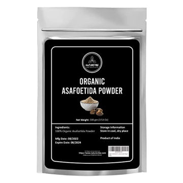 Naturevibe Botanicals Organic Asafetida Powder 100Gm (Hing, Asafoetida Ground) 3.53Oz | Non-Gmo And Gluten Free | Indian Seasoning | Adds Aroma And Flavor